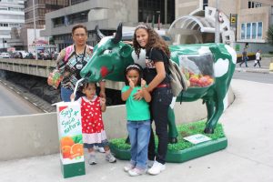 Shirley, Irani, Iamani e Ana Luisa na Avenida Paulista