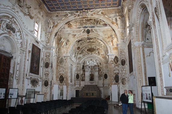 Interior da igreja de Santa Margherita