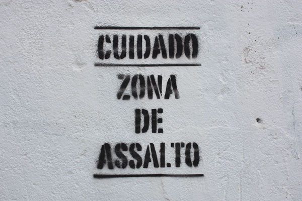 Frase garimpada na Rua Nelson Gallo, Rio Vermelho