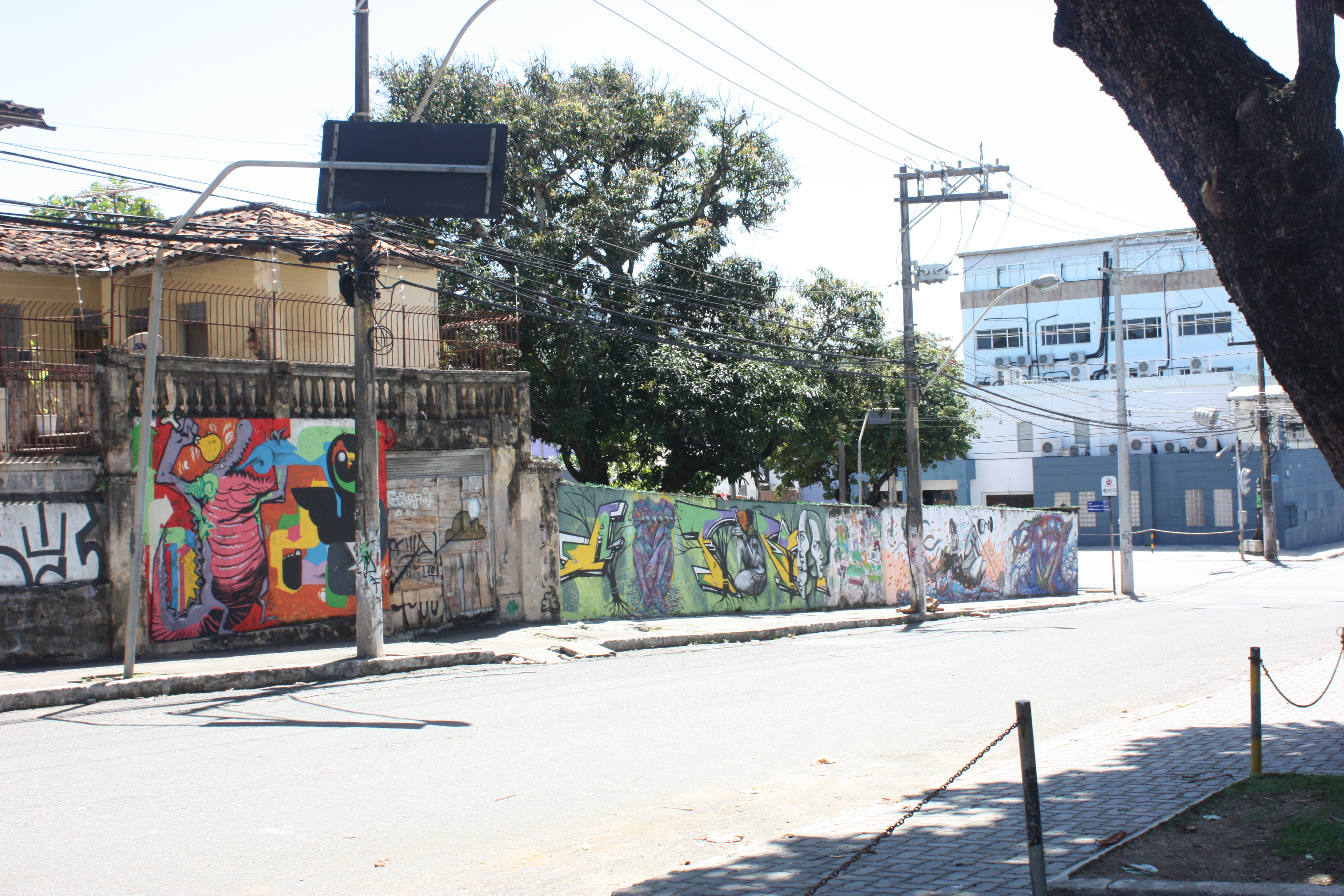 Rua Vieira Lopes: cenário com várias intervenções